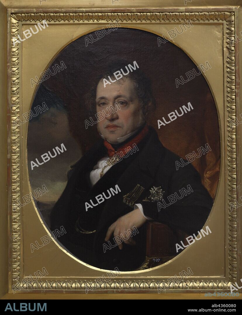 Federico de Madrazo y Kuntz (1815-1894). Pintor español. Retrato de don Juan de Villalba, 1842. Museo de Bellas Artes. La Coruña. Galicia. España. (En depósito, Museo Nacional del Prado, Madrid) .