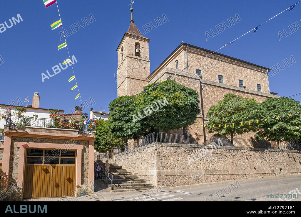 church of Santa Eulalia, 19th century, Berceo, La Rioja, Spain.