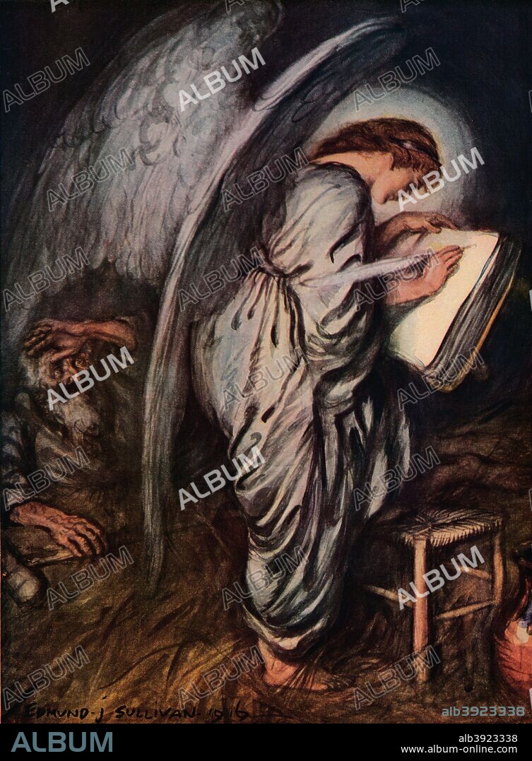 'Abou Ben Adhem: - I Pray Thee Then Write Me As One Who Loves His Fellow Men', 1916, (1917). From Bibby's Annual 1917, [J. Bibby & Sons, Liverpool, 1917].