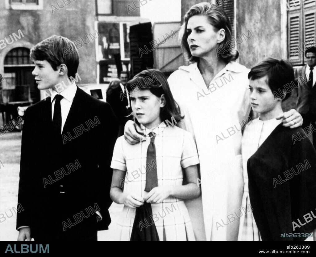 INGRID BERGMAN, ISABELLA ROSSELLINI und ROBERTINO ROSSELLINI.