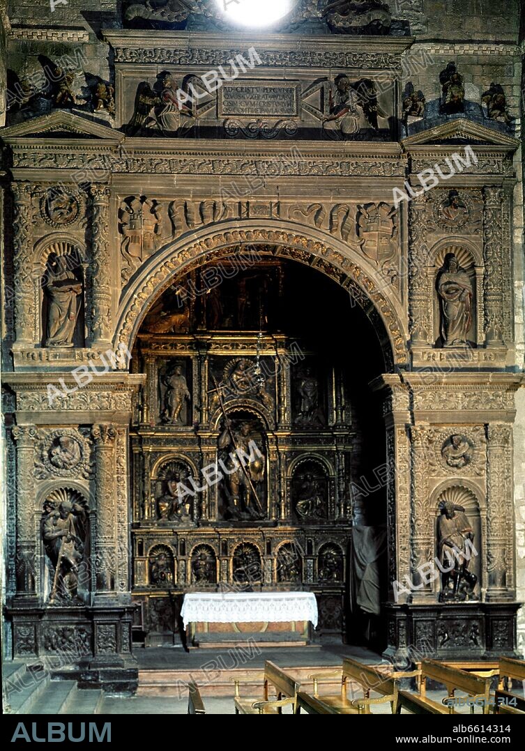MORETO GIOVANNI. CAPILLA DE SAN MIGUEL - 1521 Y 23 - OBRA MAESTRA DEL RENACIMIENTO ESPAÑOL Y RETABLO PLATERESCO.
