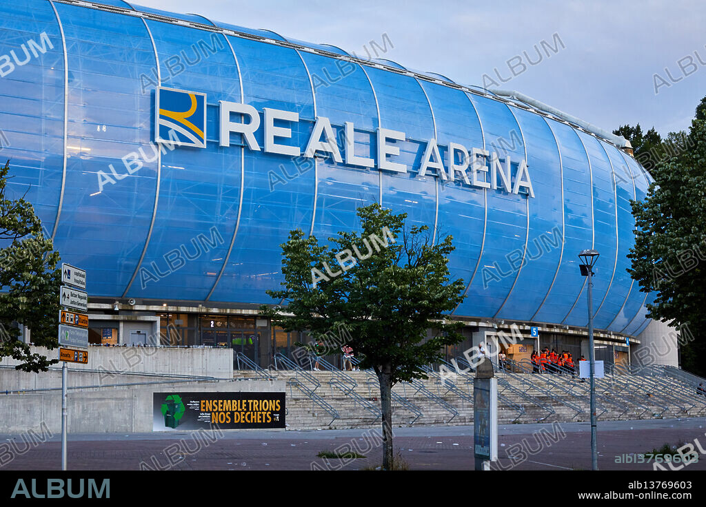 Reale Arena, Anoeta Municipal Stadium, sports venue located in San Sebastián, Gipuzkoa, Basque Country, Spain.