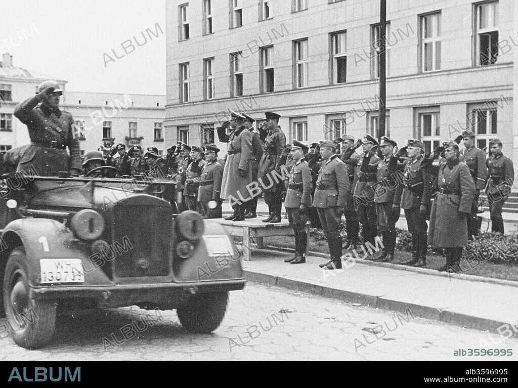 ANONYMOUS. German-Soviet military parade in Brest-Litovsk on September 22, 1939.