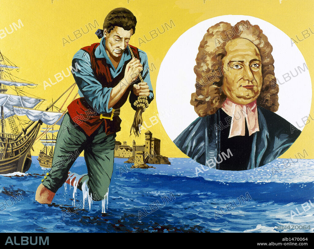 Jonathan Swift (1667-1745). Anglo-Irish satirist, essayist, poet and cleric. Gulliver's Travels (1726).