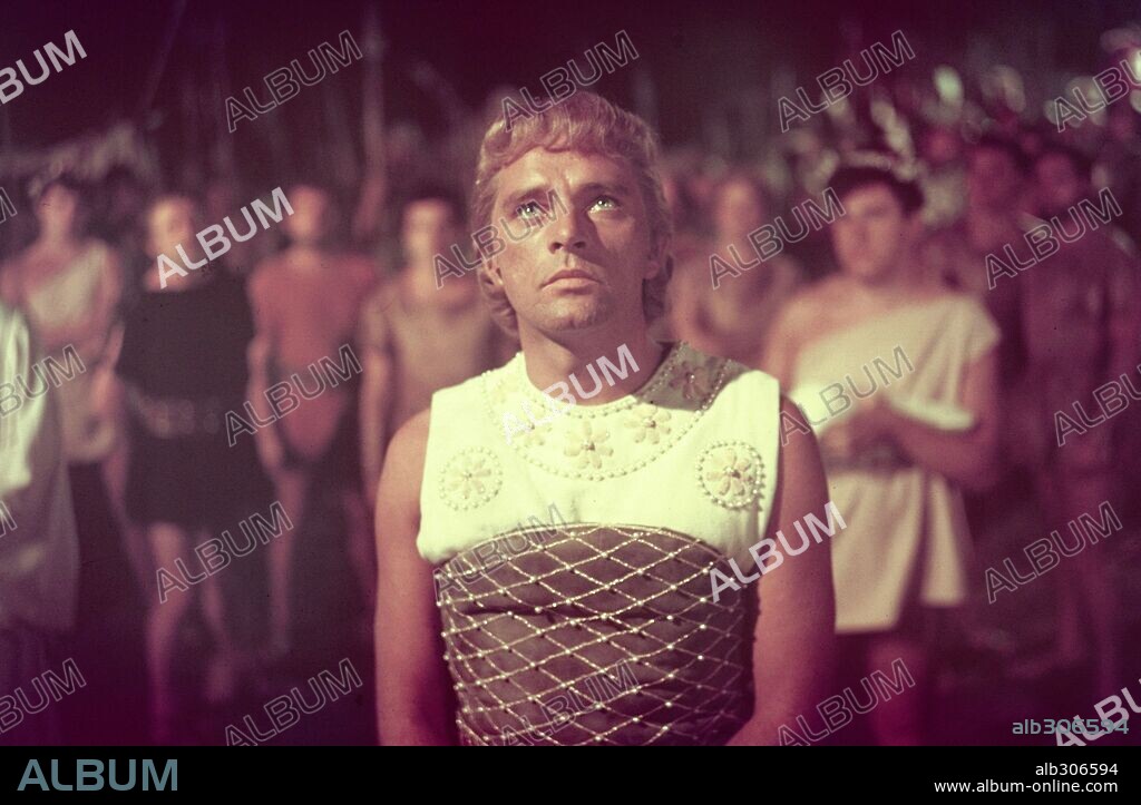 RICHARD BURTON in ALEXANDER THE GREAT, 1956, unter der Regie von ROBERT ROSSEN. Copyright UNITED ARTISTS.