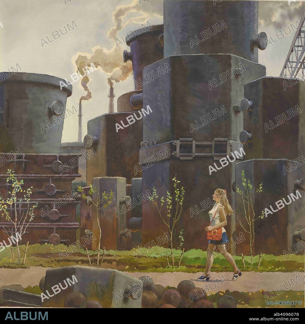BORIS ALEXANDROVICH SEMYONOV. Spring at the factory.