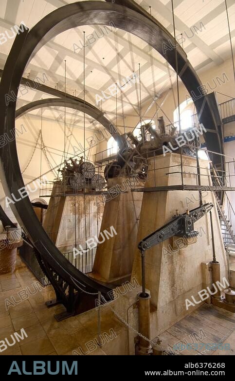 Deutschland, Bayern, Oberbayern, Bad Reichenhall, Maschinenraum im Salinenmuseum in der Alten Saline.