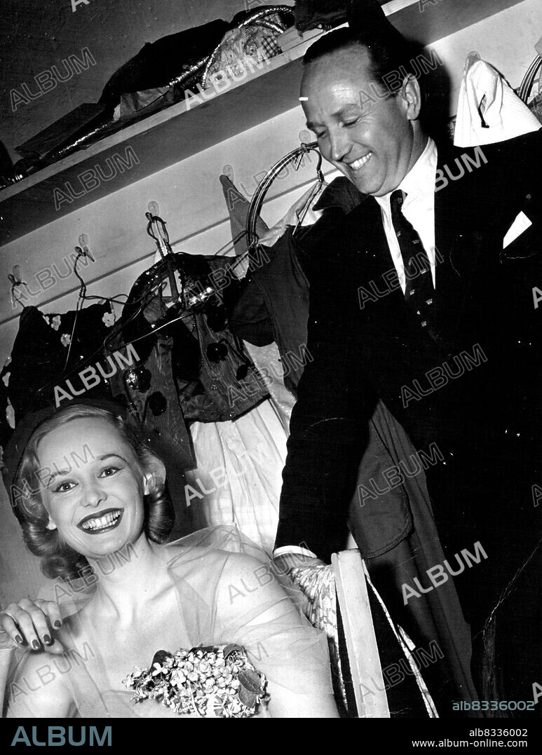Mary with brother Michael. Another Parker makes good -- Pretty Mary Parke East Kew, Vic., sister of the Duke of Edinburgh's private secretary, Lieutenant-Commander Michael Parker, has become a leading lady after only two stage roles. December 14, 1953.