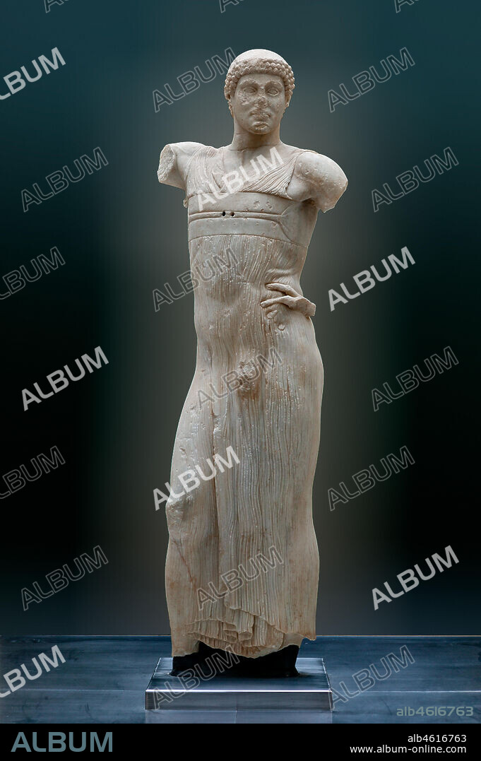 Island of San Pantaleo, Motya, Whitaker Museum: the Motya Charioteer, marble statue (450 BC-440 BC) depicting a young man, perhaps a charioteer.