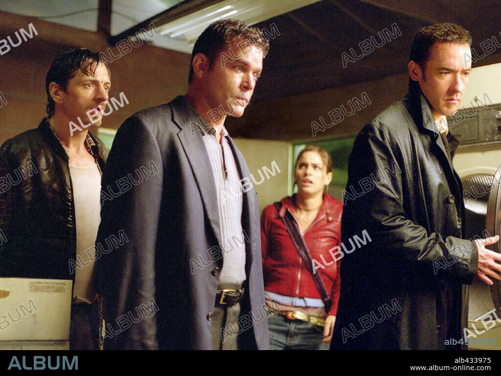 AMANDA PEET, JOHN CUSACK, JOHN HAWKES and RAY LIOTTA in IDENTITY, 2003, directed by JAMES MANGOLD. Copyright COLUMBIA PICTURES / TENNER, SUZANNE.
