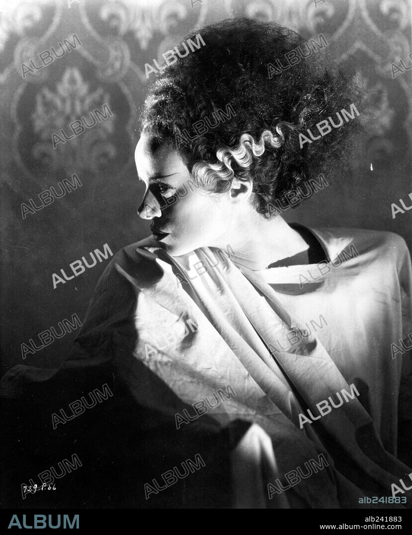 ELSA LANCHESTER en LA NOVIA DE FRANKENSTEIN, 1935 (THE BRIDE OF FRANKENSTEIN), dirigida por JAMES WHALE. Copyright UNIVERSAL PICTURES.