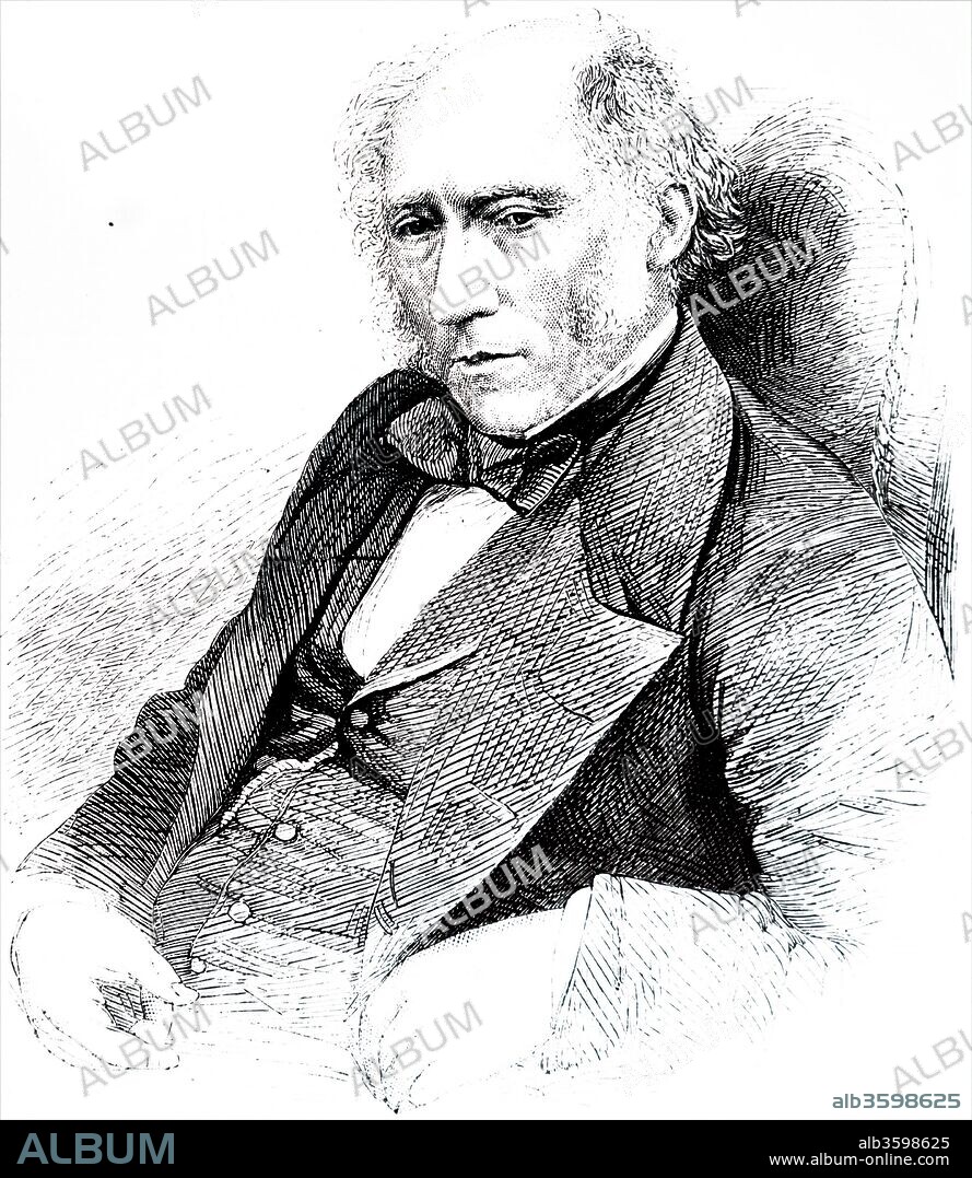 Portrait of John Phillips (1800-1874) an English geologist. Dated 19th century.