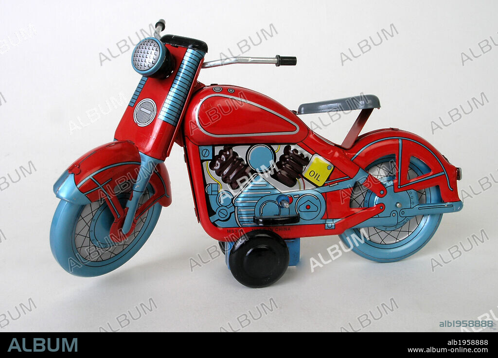 JUGUETE DE HOJALATA. MOTO.