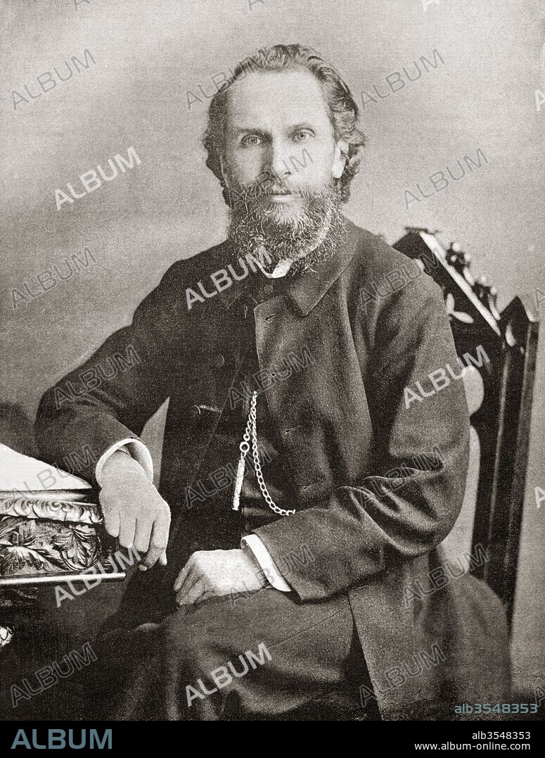 The Revd Benjamin Waugh, 1839 – 1908. Victorian social reformer and campaigner who founded the UK charity NSPCC. From The Review of Reviews, published 1891.
