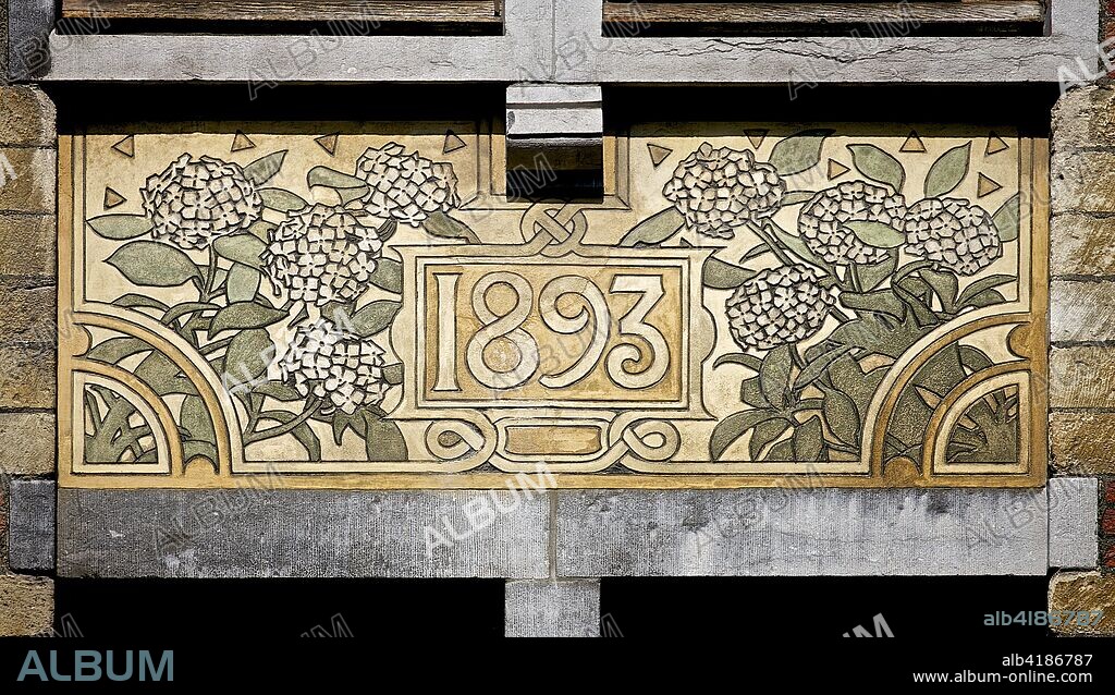 Maison Hankar, 71 Rue Defacqz, Brussels, Belgium, c2014-2017. Designed by Paul Hankar in 1892-3.