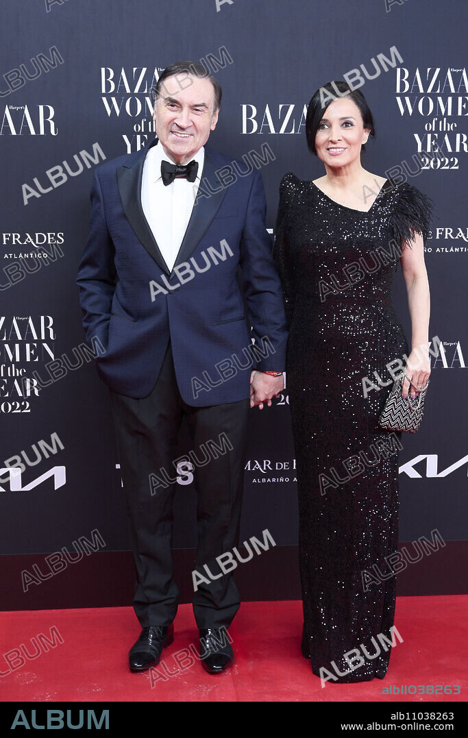 Pedro J. Ramierez, Cruz Sanchez de Lara attends Harper's BAZAAR 'Wioman of the Year 2022' Awards at Callao Cinema on November 16, 2022 in Madrid, Spain.