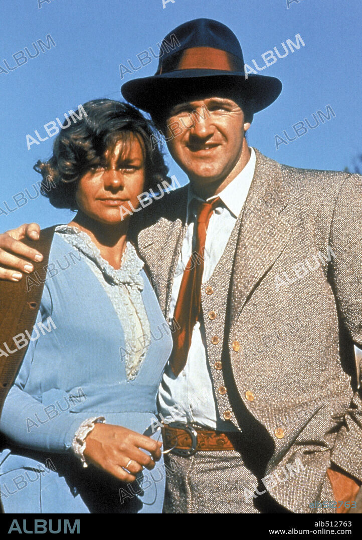 ESTELLE PARSONS et GENE HACKMAN dans BONNIE AND CLYDE, 1967, réalisé par ARTHUR PENN. Copyright WARNER BROTHERS.
