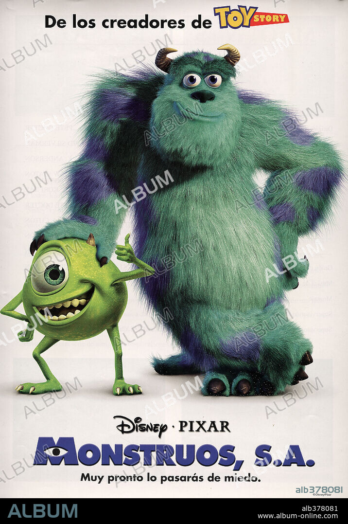 Poster of MONSTERS, INC., 2001, directed by DAVID SILVERMAN, LEE UNKRICH and PETE DOCTER. Copyright WALT DISNEY PICTURES.