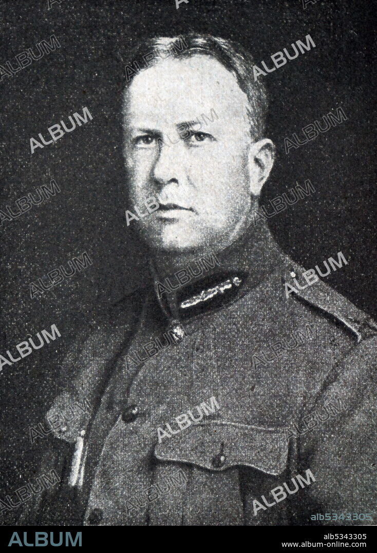 General Sir Arthur William Currie, (1875 - 1933) senior officer of the Canadian Army who fought during World War I..