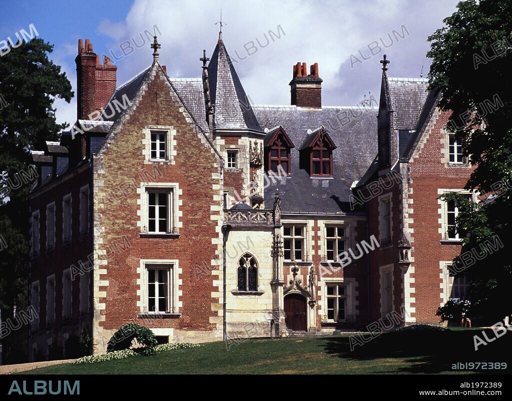 View of the Chateau du Clos Luce, Amboise. France, 15th century.