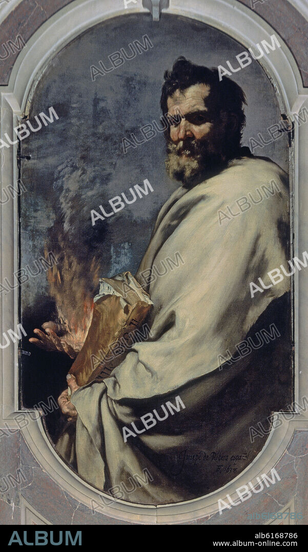 JUSEPE DE RIBERA. INTERIOR DE LA IGLESIA - EL PROFETA ELIAS - 1638 - BARROCO ESPAÑOL.