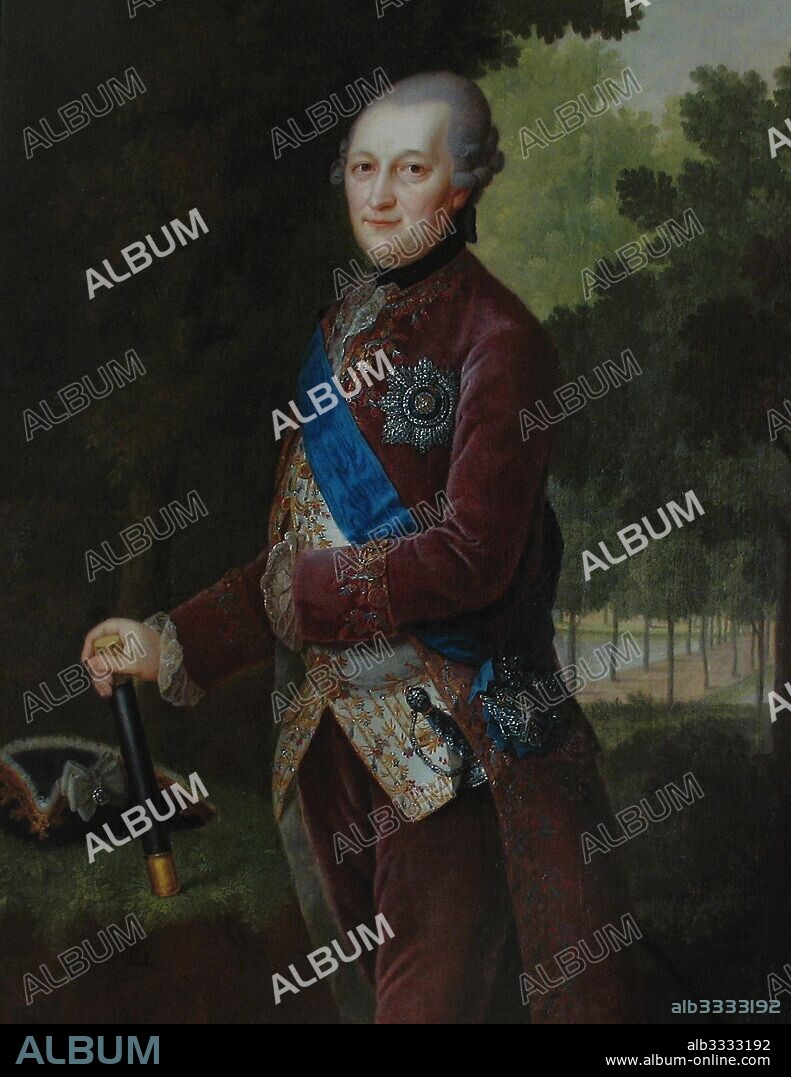 FRIEDRICH HARTMANN BARISIEN. Portrait of Peter von Biron (1724-1800), Duke of Courland and Semigallia.