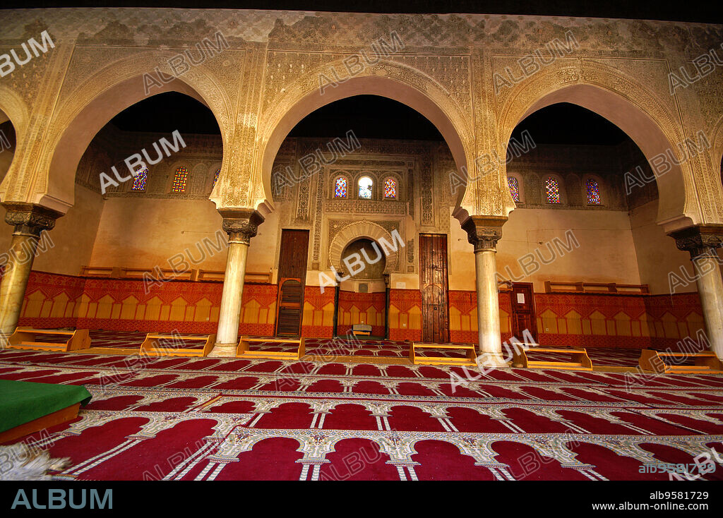 Oratorio de la madrasa Bou Inania(S.XIV). Fez. Marruecos. Magreb. Africa.