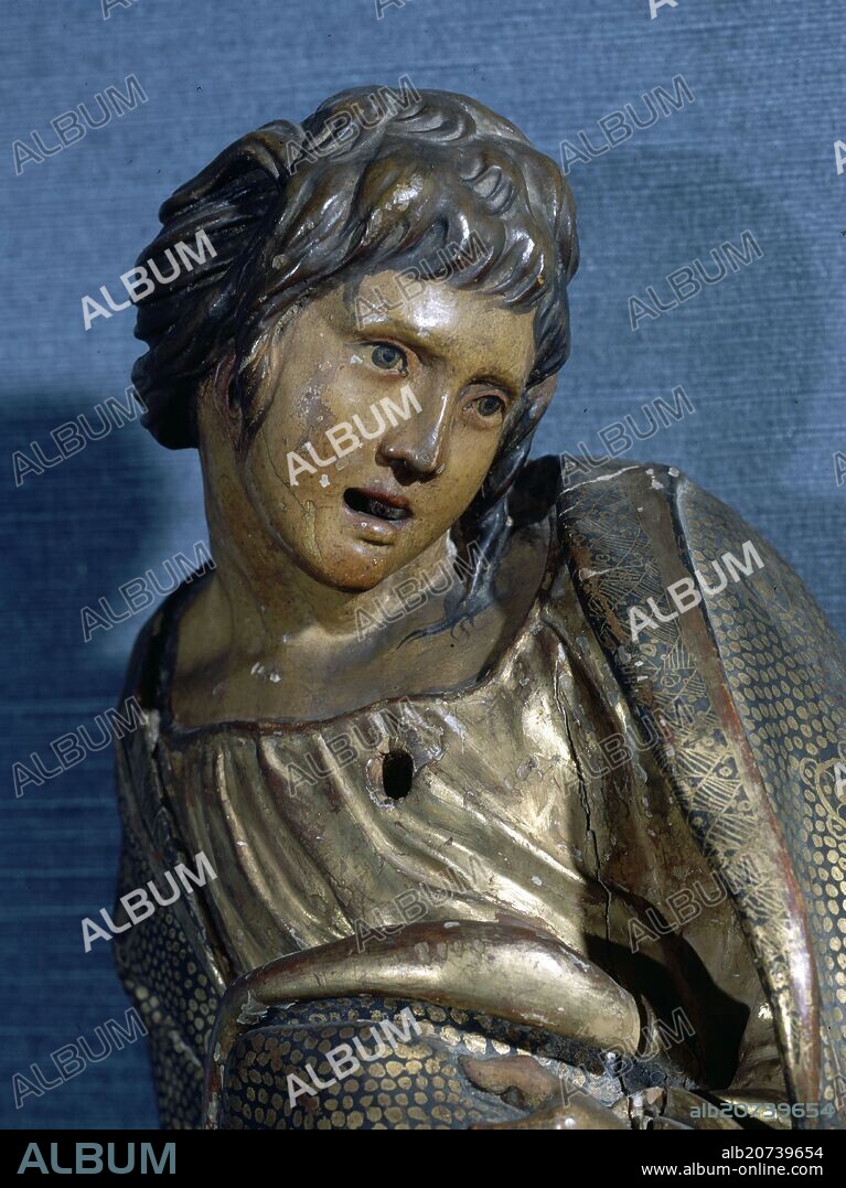 ALONSO BERRUGUETE (1488-1561). PROFETA - ESCULTURA DEL RELIEVE DE SAN BENITO - 1526 - ESCULTURA MANIERISTA.