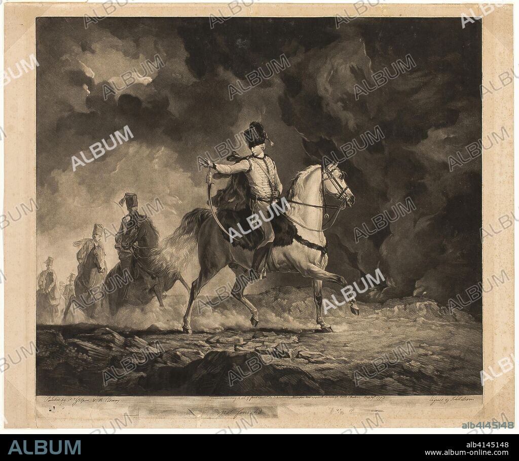 William John, Earl of Ancrum. John Dixon (Irish, c. 1740-1811); after Sawrey Gilpin (English, 1733-1807) and Richard Cosway (English, 1742-1821); published by John Boydell (English, 1719-1804) and John Dixon. Date: 1773. Dimensions: 513 x 606 mm (image); 543 x 606 mm (plate); 575 x 692 mm (sheet). Mezzotint in black on ivory laid paper, discolored to tan. Origin: Ireland.