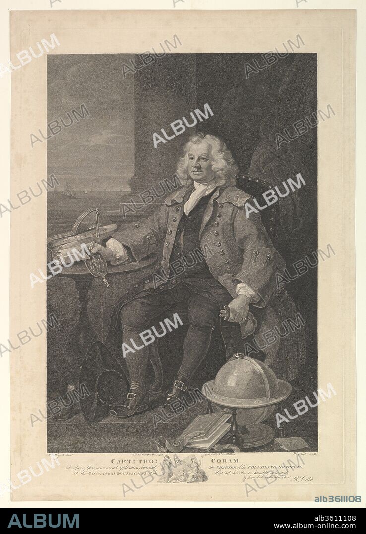 Captain Thomas Coram. Artist: After William Hogarth (British, London 1697-1764 London). Engraver: William Nutter (British, 1754/59-1802). Publisher: Robert Cribb (British, 1755-1827). Sitter: Thomas Coram (British, Lyme Regis, Dorset 1668-1751 London). Date: December 1, 1796.