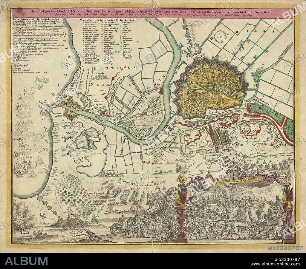 ANONYMOUS. The Siege of Danzig, 1734.