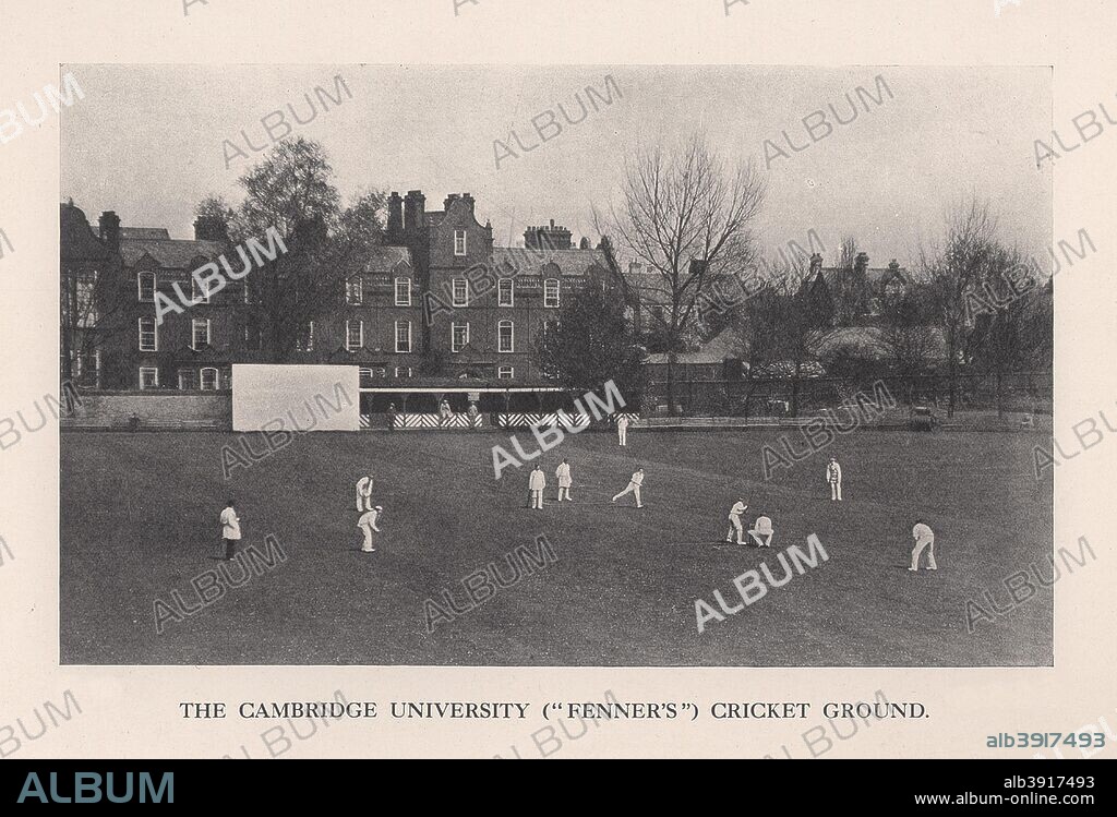 Fenner's, the Cambridge University Cricket Ground, 1912. From Imperial Cricket, edited by P F Warner and published by The London and Counties Press Association Ltd (London, 1912).
