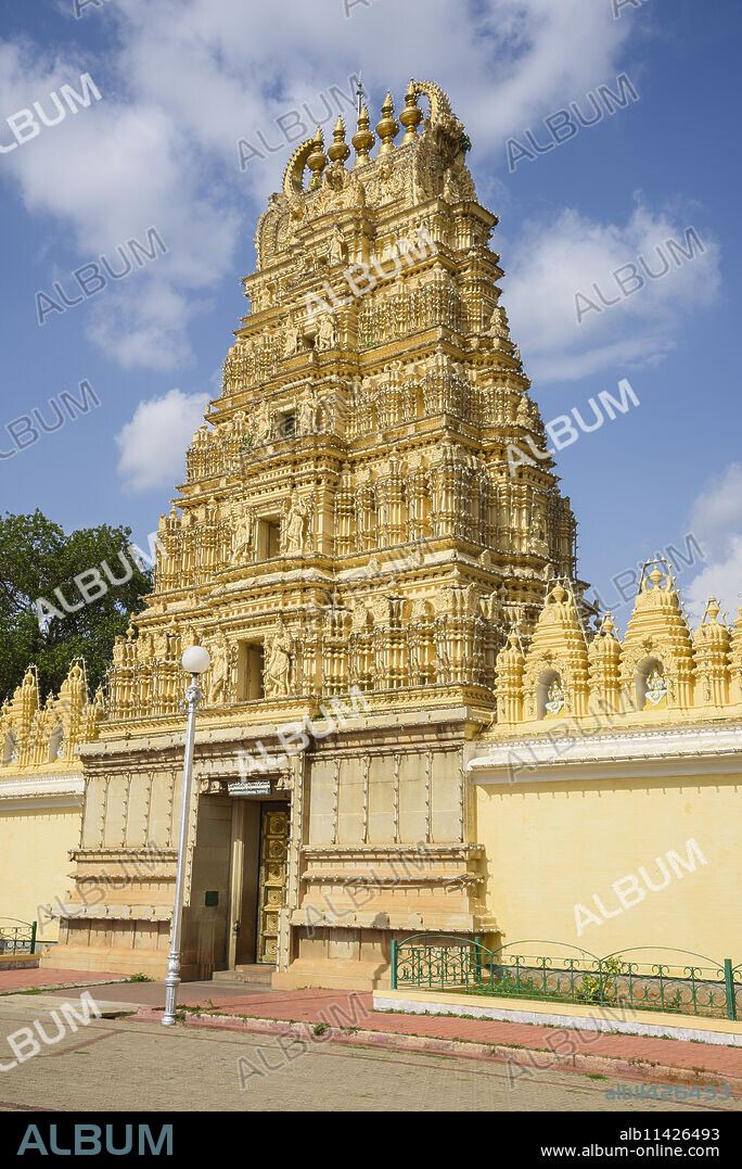 Hindu temple at Mysore Palace, Mysuru, Karnataka, India, South Asia.
