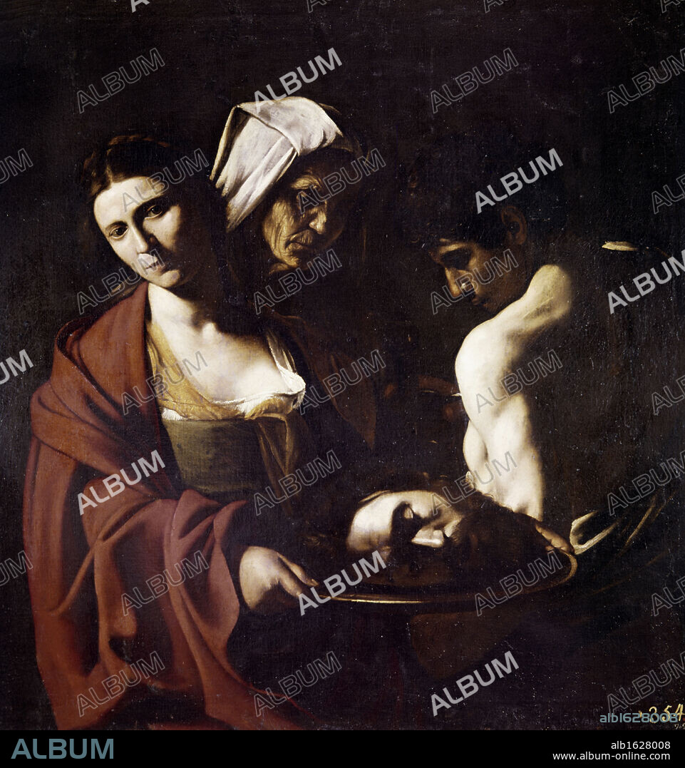 Salome with head of John The Baptist by Michelangelo Caravaggio, 1571-1610.