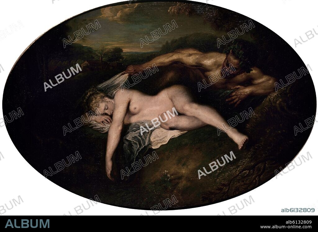 JEAN ANTOINE WATTEAU. JUPITER Y ANTIOPE.