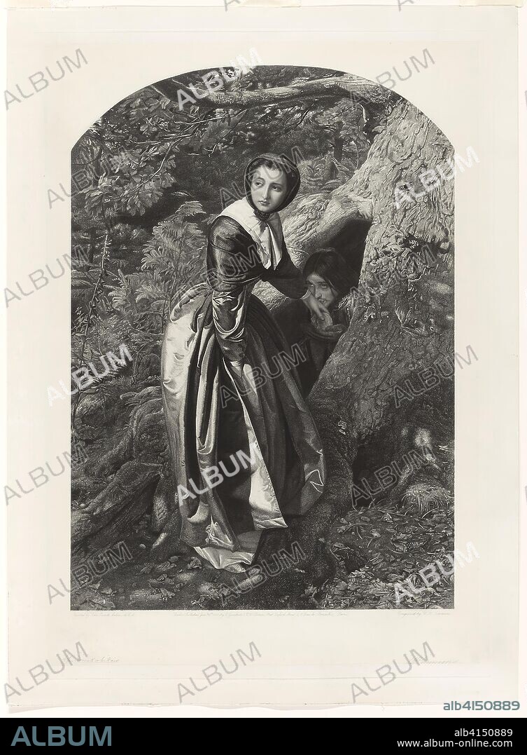 The Proscribed Royalist. William Henry Simmons (English, 1811-1882); after Sir John Everett Millais (English, 1829-1896). Date: 1858. Dimensions: 630 × 435 mm. Mixed method engraving on cream chine laid down on ivory wove paper. Origin: England.