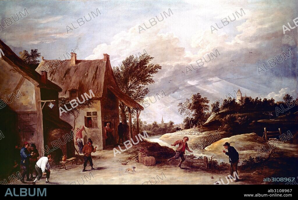 DAVID TENIERS II. Juego de bolos.