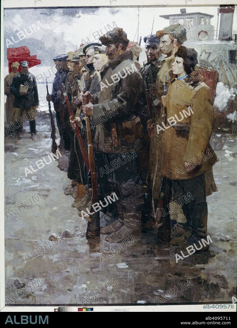 BORIS STEPANOVICH LUKOSHKOV. The North Red Army men. 1918.