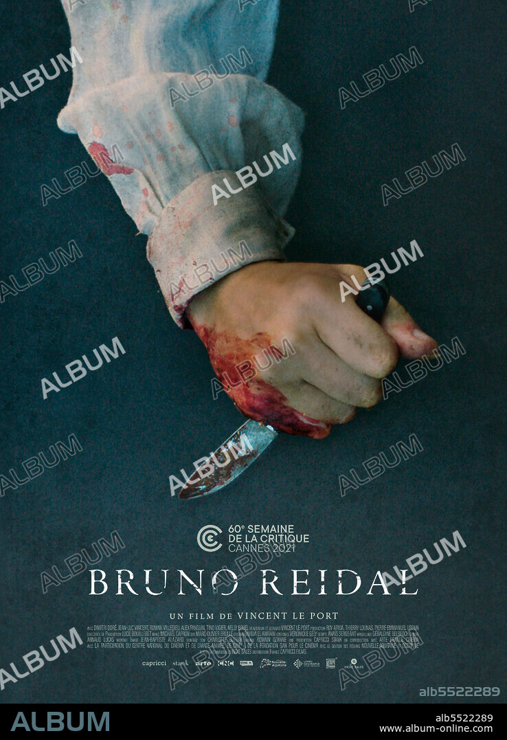 Poster of BRUNO REIDAL, CONFESSIONS OF A MURDERER, 2021 (BRUNO REIDAL, CONFESSION D'UN MEURTRIER), directed by VINCENT LE PORT. Copyright arte France Cinéma / Capricci Films.