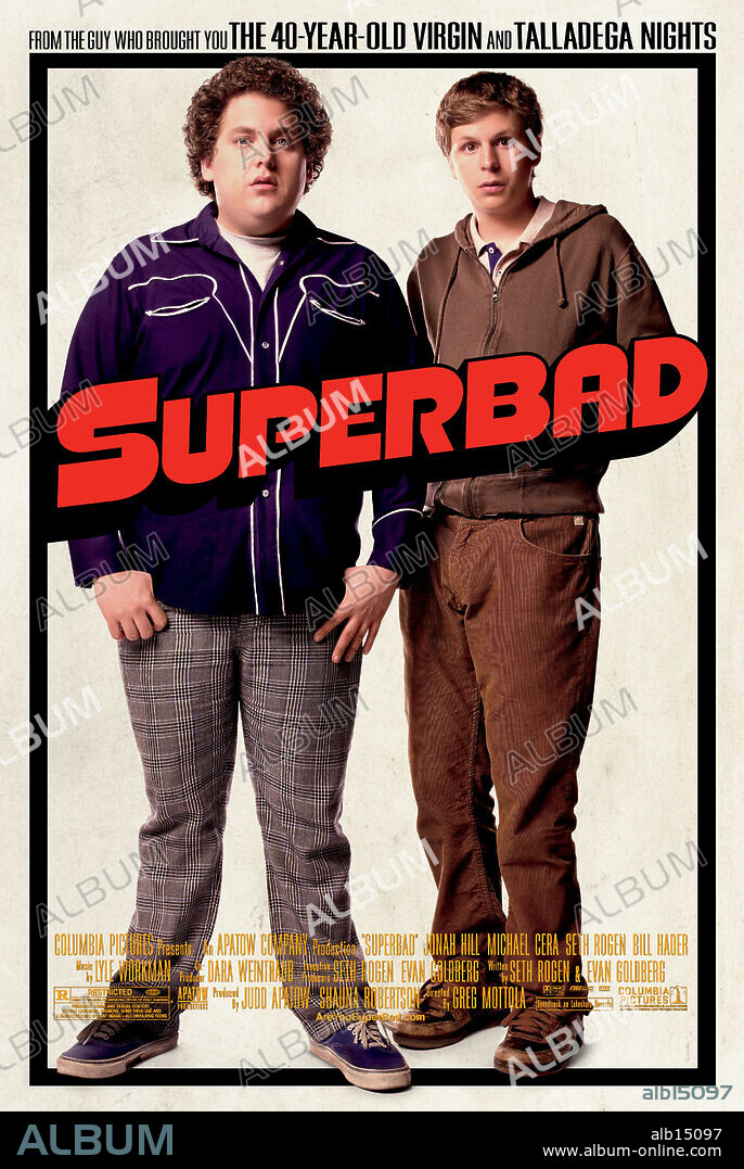 Poster de SUPERSALIDOS, 2007 (SUPERBAD), dirigida por GREG MOTTOLA. Copyright COLUMBIA BROADCASTING SYSTEM/APATOW PRODUCTIONS.