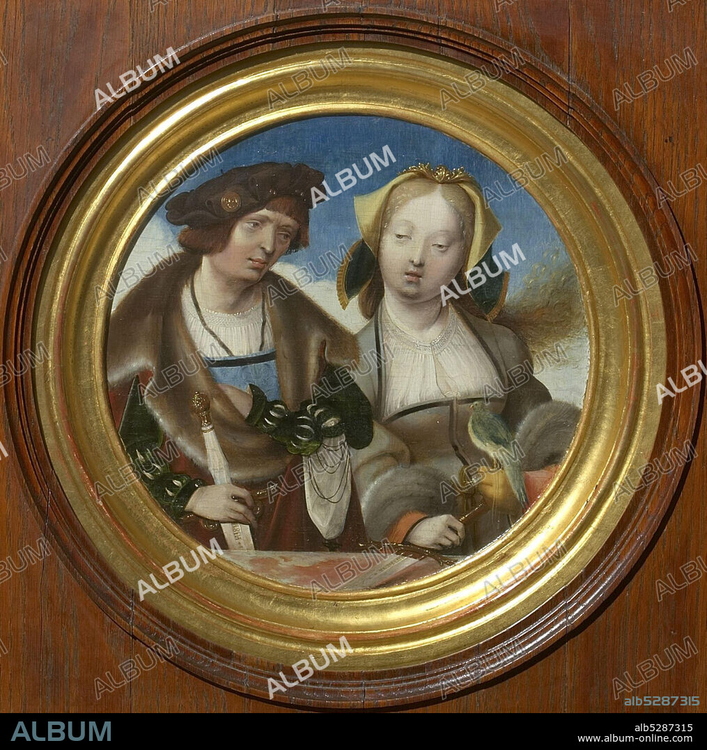 CORNELIS ENGEBRECHTSZ.. Saint Cecilia and Saint Valerian.
