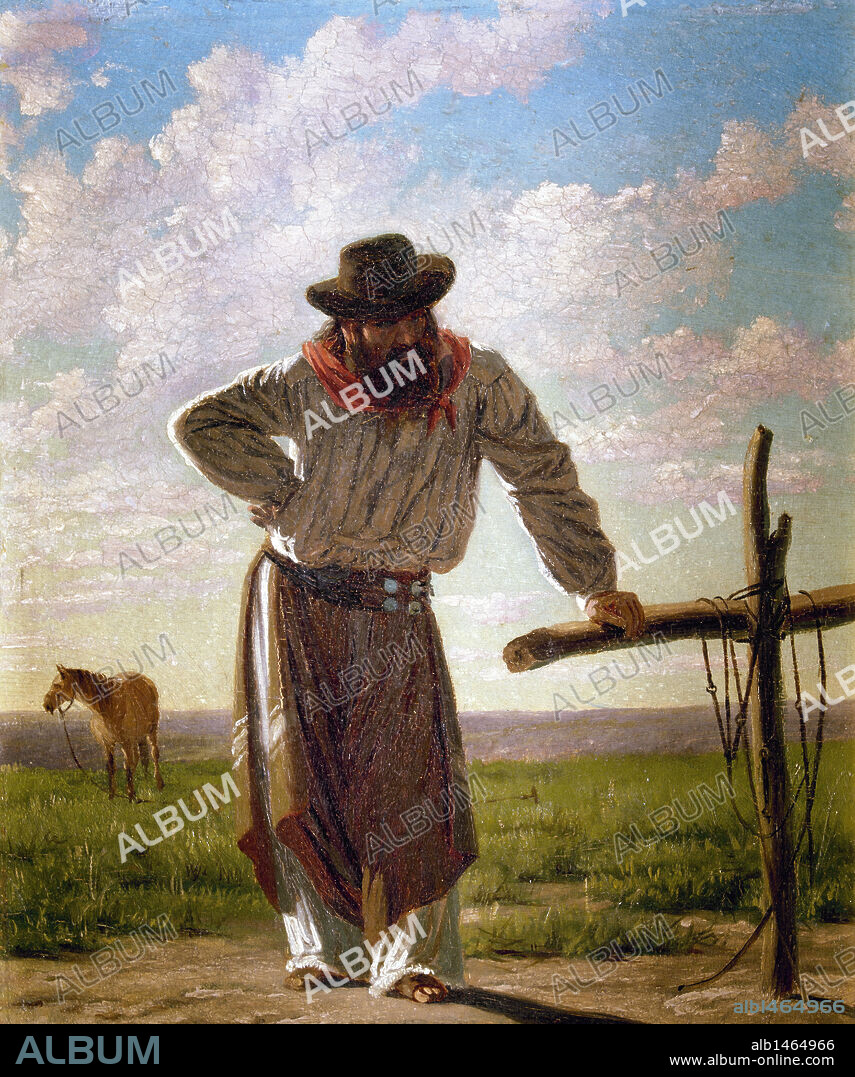 ARTE S. XIX. AMERICA. BLANES, Juan Manuel (Montevideo,1830-Pisa,1901). Pintor uruguayo. "AMANECER" (sin fecha). Oleo sobre cartón (38 x 30 cm). Museo Nacional de Artes Plásticas. Montevideo. Uruguay.
