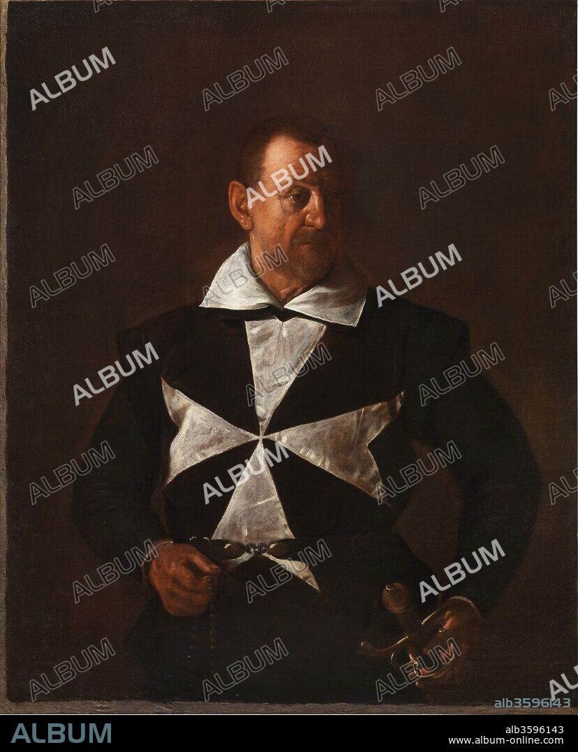 CARAVAGGIO. Portrait of Fra Antonio Martelli (Knight of Malta).