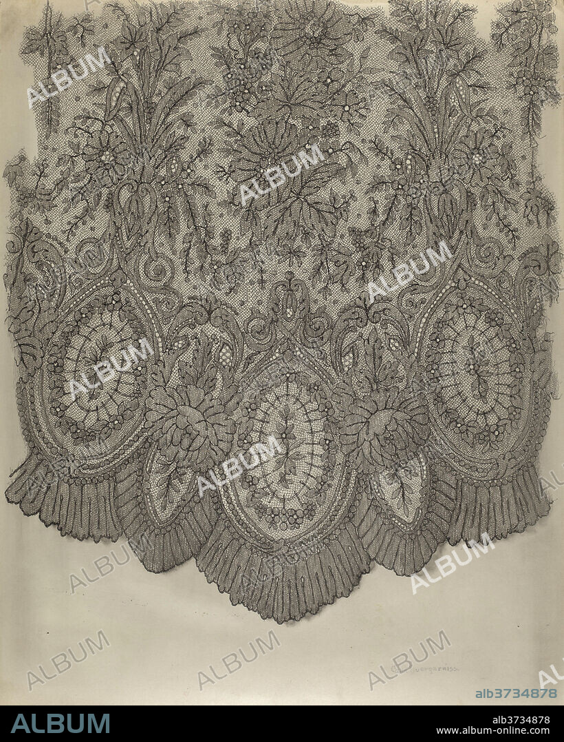 CARL BUERGERNISS. Black Lace. Dated: c. 1941. Dimensions: overall: 50.3 x 40.3 cm (19 13/16 x 15 7/8 in.). Medium: graphite and pen and ink on paperboard.