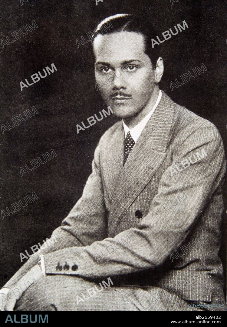 CERNUDA , LUIS  ESCRITOR ESPAÑOL . SEVILLA 1902 - 1963  REPRODUCCION FOTO  RETRATO.