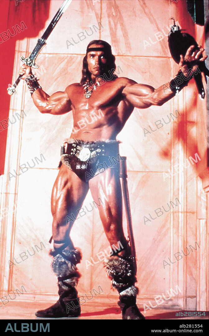 ARNOLD SCHWARZENEGGER en CONAN, EL BÁRBARO, 1982 (CONAN THE BARBARIAN), dirigida por JOHN MILIUS. Copyright DE LAURENTIS ENTERTAINMENT GROUP.