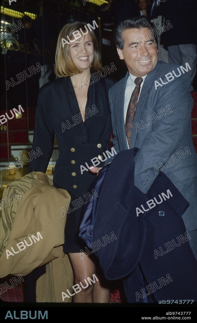1992. Manolo Santana y su tercera mujer, Otti Glanzielus.