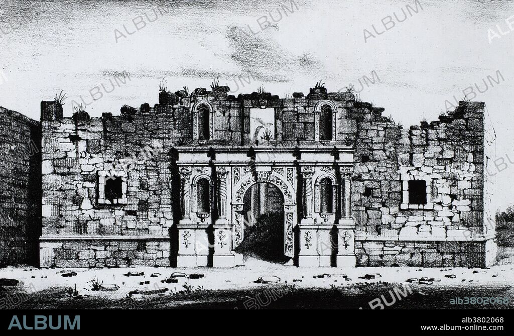 Ruins of the Church of the Alamo, San Antonio de Bexar, as drawn by Edward Everett. The Battle of the Alamo (February 23 - March 6, 1836) was a pivotal event in the Texas Revolution. Following a 13 day siege, Mexican troops under President General Antonio LÃ³pez de Santa Anna launched an assault on the Alamo Mission near San Antonio de BÃ©xar (modern-day San Antonio, Texas, United States). All of the Texian defenders were killed. Santa Anna's cruelty during the battle inspired many Texians, both Texas settlers and adventurers from the United States, to join the Texian Army. Buoyed by a desire for revenge, the Texians defeated the Mexican Army at the Battle of San Jacinto, on April 21, 1836, ending the revolution.