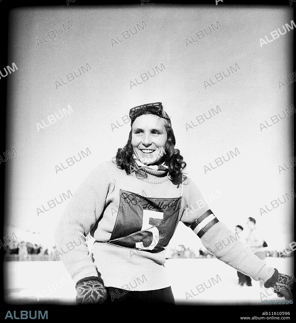 Skier Trude Jochum-Beiser ca. 1950.