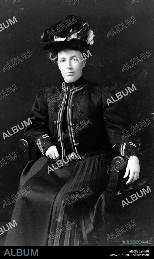 Helen Louise Herron "Nellie" Taft (June 2, 1861 - May 22, 1943) was the wife of William Howard Taft and First Lady of the United States from 1909 to 1913. Nellie graduated from the Cincinnati College of Music and taught school briefly before her marriage. She met William Howard Taft at a bobsledding party in Cincinnati; he was 22 years old, she was 18. After a four year courtship they were married in 1886. Their union produced three offspring; two sons, Robert and Charles, and one daughter, Helen. She welcomed each step in her husband's political career: state judge, Solicitor General of the United States, and federal circuit court judge. As First Lady, she was the first wife of a president to ride alongside her husband down Pennsylvania Avenue on Inauguration Day. Two months after entering the White House, Mrs. Taft suffered a stroke, impairing her speech. She never fully recovered. With the help of her sisters, however, she entertained moderately. In her most lasting contribution as First Lady, Mrs. Taft arranged for the planting of the 3,020 Japanese cherry trees that grace the Washington Tidal Basin. Mrs. Taft was a Wet (an opponent of the Prohibition movement), so White House guests were entertained with alcohol during her time as First Lady. She died in 1943, at the age of 81, and was buried next to her husband at Arlington National Cemetery.